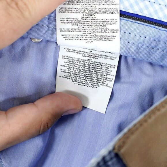 Brax Eurex Blue Elastic Waist Jeans Lightweight Mid Rise 37/28 Tagged 38R‎ - Picture 11 of 14